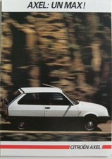 Brochure CITROEN AXEL: un max modèle 1985