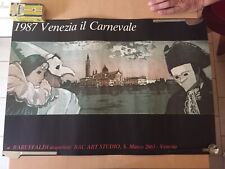 Baruffaldi, Venezia il carnevale 1987 Affiche Originale Carnaval Venise Vintage
