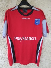 Maillot AJA AUXERRE 2005 2006 vintage UHLSPORT rouge shirt trikot n°14 XL