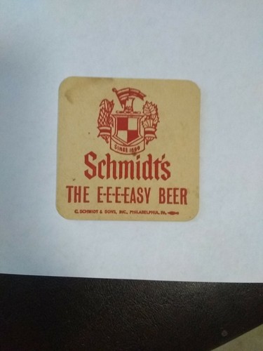Schmidt beer cardboard - schmidt's,