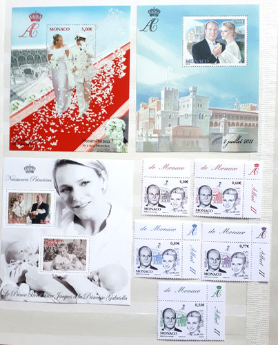 Lot blocs timbres - timbres, monaco