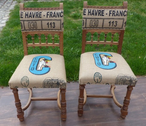 Paire chaises style henri - de,