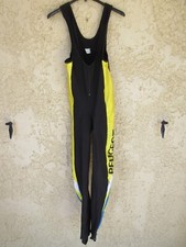 Combi Cuissard cycliste long PEUGEOT noir jaune cycling pant 5 L