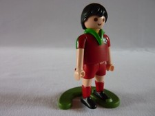 PLAYMOBIL FOOTBALLEUR PORTUGUAIS FOOTBALL TERRAIN SPORT JEU JOUET PERSONNAGE