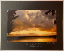 BUREL P.  "Coucher de soleil