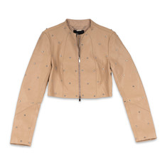 Blumarine veste cuir strass - blumarine,