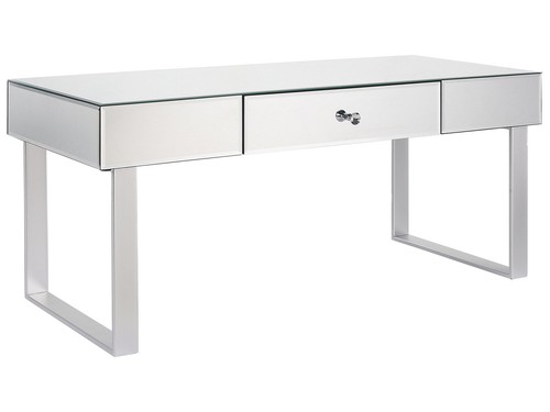 Table basse argentée mdf - table,