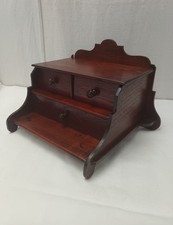 boite coffret bijoux bois tiroir  meuble écritoire nécessaire de bureau