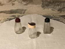 Lot de 3 salières en verre