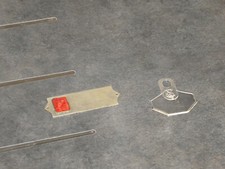 lot anciennes plaques de vélo nominative, à graver, neuves d'époque