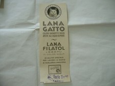 PUBBLICITà ADVERTISING FILATURA DI TOLLEGNO LANA GATTO MAGLIERIE TROTTI VARESE-4