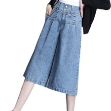 Femme Jambe Large Pantalon