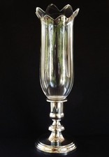 CHRISTOFLE ET BACCARAT BOUGEOIR PHOTOPHORE METAL ARGENTE ET CRISTAL ANNEES 1970