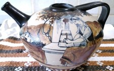 Grès De Ciboure Verseuse Signée Garcia Décorée 