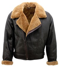 Veste En Cuir Marron En Laine