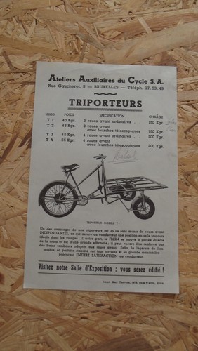 Catalogue brochure triporteurs - catalogue/brochure,