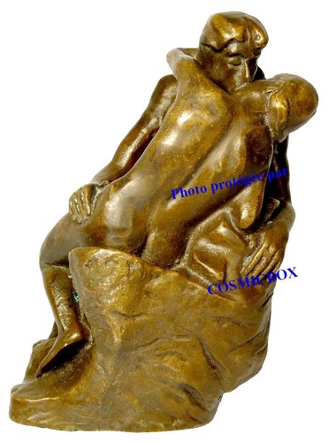 Statuette bronze baiser - statuette, le