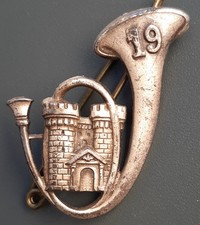 Insigne Badge 19° BCP BATAILLON CHASSEURS A PIED ORIGINAL Drago VINTAGE