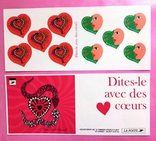 FRANCE - 2000 - BC27**MNH - AUTOADHESIF - COEURS YVES SAINT LAURENT - COTE 20€