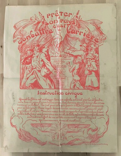Affiche première guerre - première,
