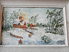 tableau huile sur panneau