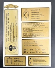 Autocollants ou Sticker - Porsche 911 - Type F - 911 T / 911 E / 911 S / 911 TV