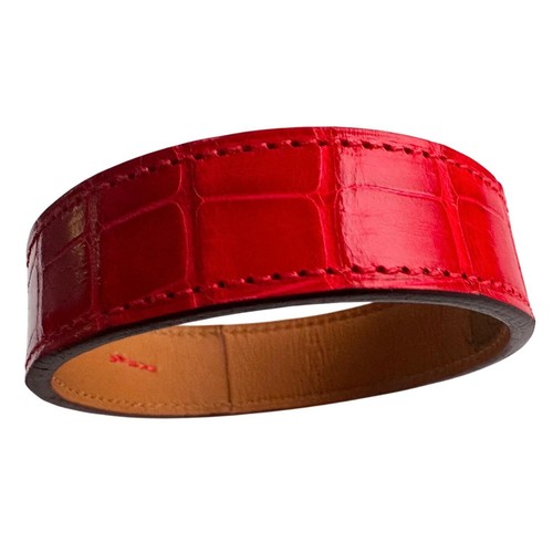 Hermes red croc embossed - hermes,