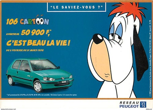 Carte postale automobiles - postale,
