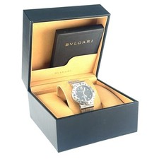 Bulgari Homme Automatique Diagono Acier Inoxydable Watch W / Boîte Papiers SD38S