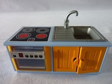 PLAYMOBIL 5167 MAISON TRANSPORTABLE MEUBLE CUISINE FOUR  ACCESSOIRE CHAMBRE