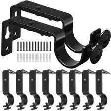  10 Pcs Supports Pour Tringle