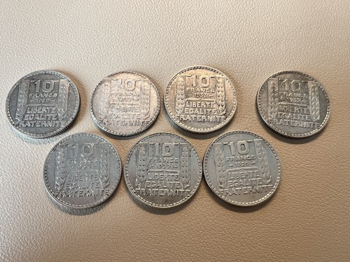 Lot pièces 10 francs - lot, de