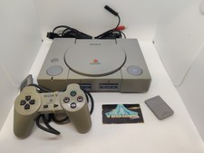 Playstation 1 Console Testé Fonctionne Bien Un Peu Jaunie Devant + Manette Et CM