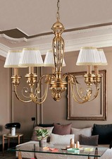 Lustre Classique en Bois Et