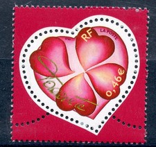 STAMP / TIMBRE FRANCE NEUF N° 3538 ** SAINT VALENTIN / COEUR AVEC TREFLE
