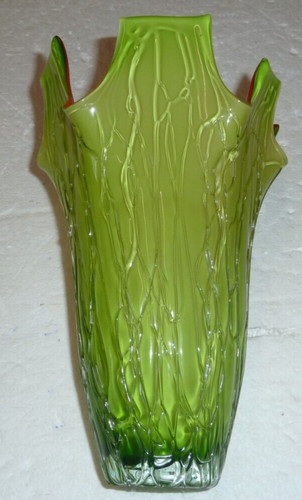 Vase verre soufflé imitant - soufflé, un