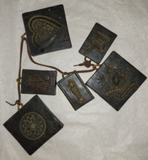 Lot de 6 Ex‑Voto Anciens en