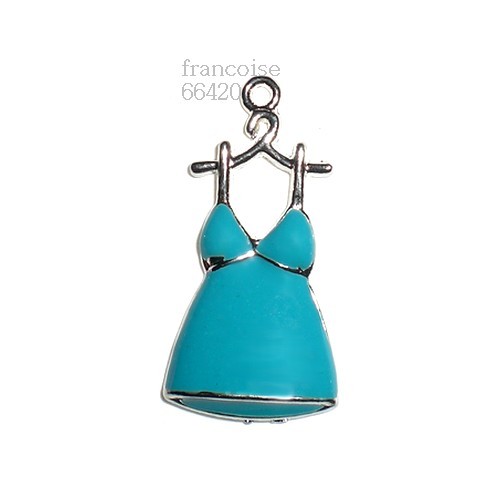 Breloque charm perle robe - breloque,