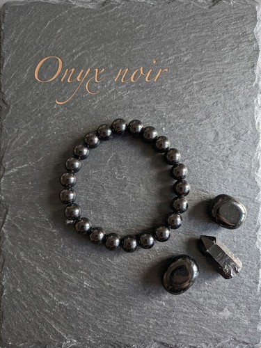 Bracelet 8mm onyx noir - 8mm,