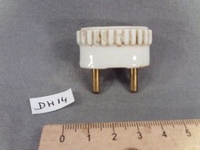 Fiche mâle en porcelaine pour fil souple lampe de chevet Ø 4 mm (DH14)