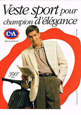 PUBLICITE ADVERTISING 104  1994   C & A  veste SPORT homme  & A Delègue    VESPA