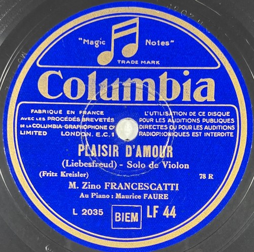 Zino francescatti plaisir - zino,