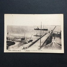 CPA 44 - DONGES La Loire Vers Paimbeuf Paimboeuf Bateau Carte Ancienne Rare
