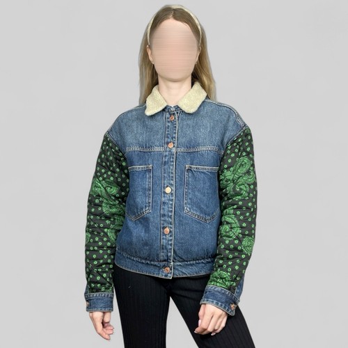 Veste sherpa denim femme - veste,