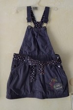 Robe salopette gris motifs