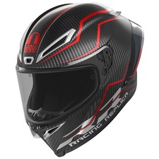Casque de moto AGV Pista GP RR casque intégral performant carbone/rouge course
