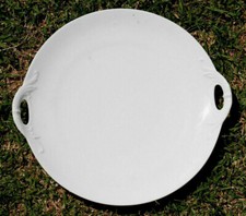 Haviland plat de service rond porcelaine fine ancienne Antique Dish