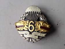 INSIGNE MILITAIRE FRANCE INDOCHINE 6  BPVN DRAGO  PARIS  PARACHUTISTE  TAP