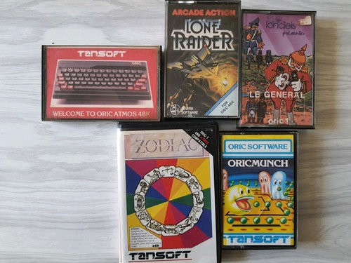 Lot jeux cassette pour oric - cassette, 1