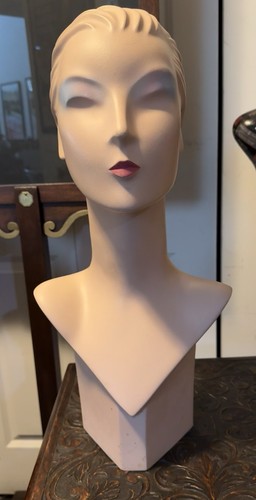 Vtg mannequin head bust hat - vtg,